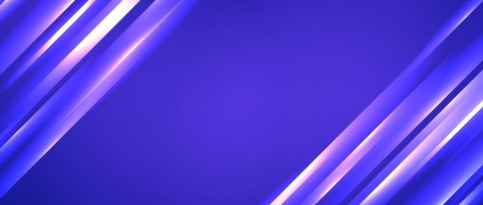 Glowing diagonal lines background. Blue neon gradient stripes wallpaper. Abstract motion effect light trails backdrop for banner, poster, presentation, cover, booklet, brochure, flyer
