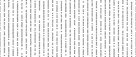 Dotted lines seamless pattern. Stippled lines background. Vertical dot stripe repeating wallpaper. Abstract minimalistic seamless texture. Black and white textured dots backdrop. Textile swatch vector