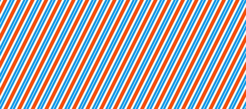 Barber shop pole pattern. Abstract diagonal line seamless background. Striped repeating wallpaper. Red, white and blue repeated texture. Wrapping paper backdrop. Barbershop pattern vector