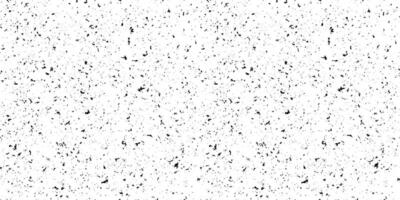 Black and white mottled seamless pattern. Small grunge sprinkles, particles, dust and spots texture. Noise grain repeating background. Overlay random grit wallpaper. vector