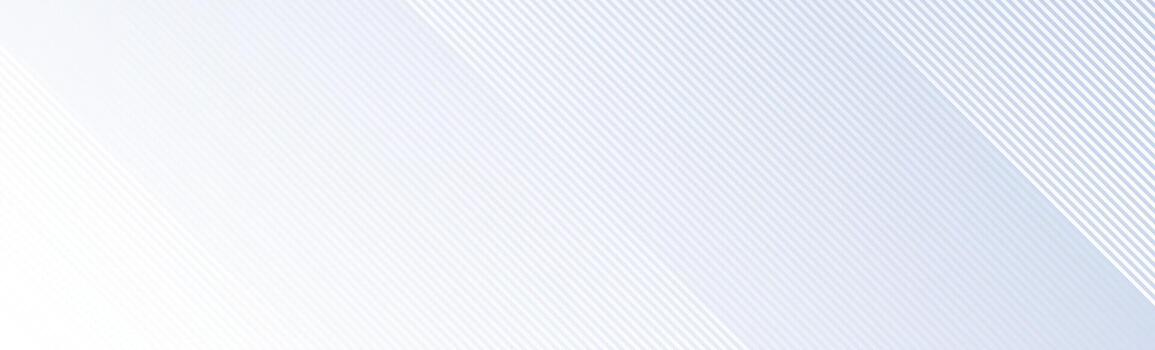 Light blue diagonal gradient line footer background. Abstract grey oblique stripe wallpaper. Wide geometric universal header. Tech backdrop for flyer, poster, banner, brochure, booklet, leaflet vector