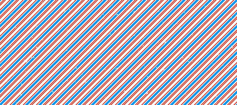 Barber shop pole pattern. Abstract diagonal line seamless background. Striped repeating wallpaper. Red, white and blue repeated texture. Wrapping paper backdrop. Barbershop ornament vector