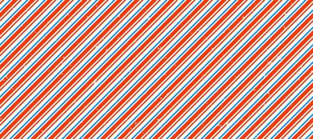 Barber shop pole pattern. Abstract diagonal line seamless background. Textured striped repeating wallpaper. Red, white, blue repeated texture. Dotted wrapping paper backdrop. Barbershop decor vector