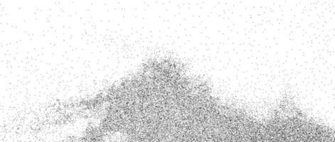 Splattered grain grunge texture. Dirty scattered noise background. Dotted halftone textured overlay. Sand dust grit distressed wallpaper. Black random dot backdrop for poster, banner, overlay. vector