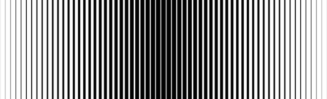 Thin line halftone gradient texture. Fading vertical stripe gradation background. Repeating wide pattern backdrop. Black parallel lines wallpaper for overlay, print, cover, banner, poster. vector