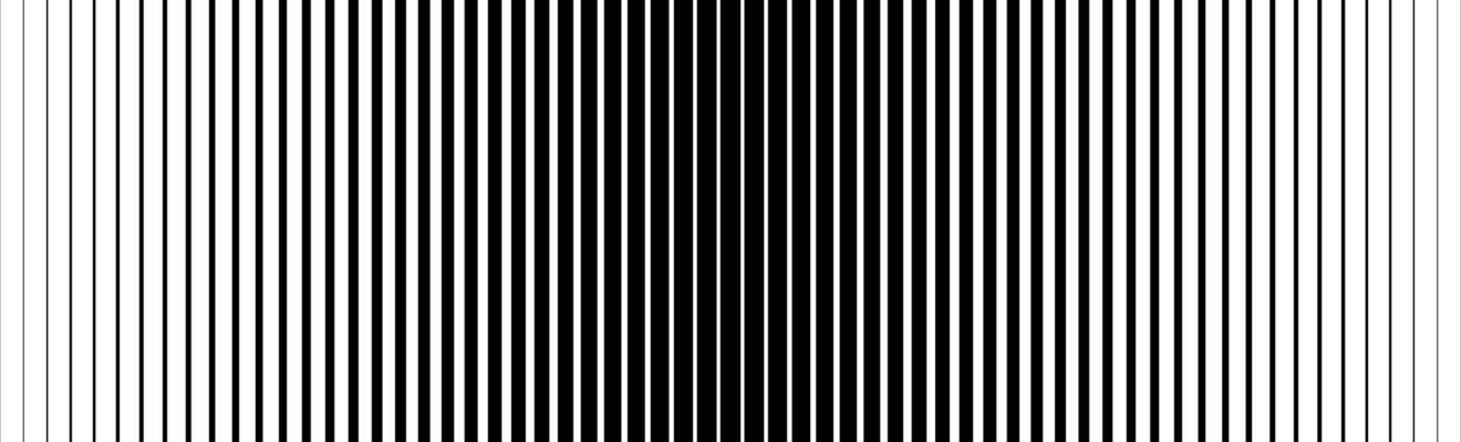 Thin line halftone gradient texture. Fading vertical stripe gradation background. Repeating wide pattern backdrop. Black parallel lines wallpaper for overlay, print, cover, banner, poster.