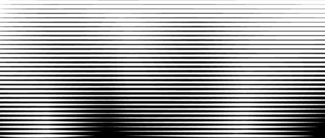 Line halftone gradient texture. Vibrating horizontal gradation background. Repeated stripe pattern backdrop. Black parallel thin to thick stripe moire backdrop for overlay, print, cover. vector