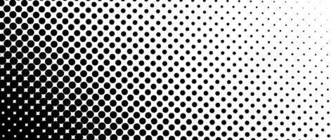 Dotted halftone diagonal texture. Fading polka dot tint gradient background. Repeating dots gradation pattern. Black vanishing comic pop art overlay backdrop. Raster effect wallpaper. vector