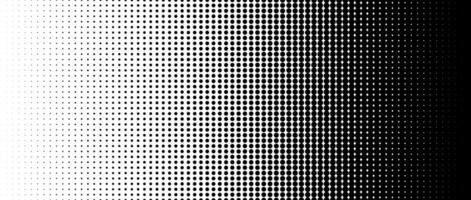 Dotted halftone gradient texture. Fading polka dot background. Repeating dots gradation pattern. Black vanishing comic pop art overlay backdrop. Halftone raster effect wallpaper. vector