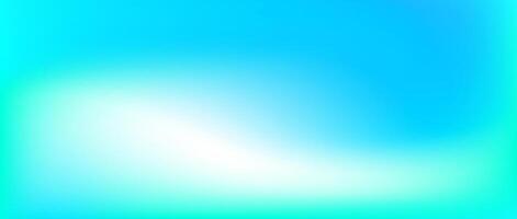 Vibrant turquoise gradient background. Bright fluid teal color backdrop. Abstract smooth fresh mint wallpaper. Blur vivid azure marine concept texture for banner, poster, brochure. vector