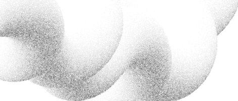 Grunge wavy sand grain texture. Stippled curved gradient wave background. Gritty noise dotwork wallpaper. Black dots, speckles, particles or granules. Abstract fluid grit backdrop overlay vector