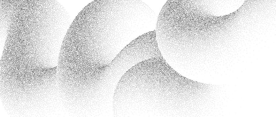 Wavy sand grain texture. Stippled curved gradient wave background. Grunge noise dotwork wallpaper. Black dots, speckles, particles or granules. Abstract fluid monochrome backdrop overlay