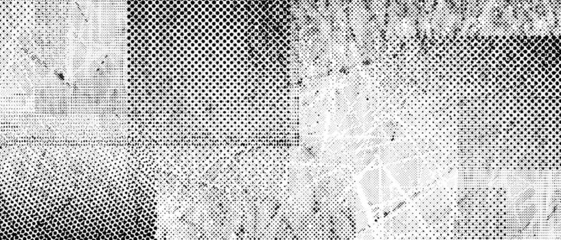 trama de semitonos grunge punk textura. resumen punteado falla antecedentes. distorsionado arañazos, salpicaduras y puntos fondo de pantalla para folleto, bandera, póster, volantes, imprimir, cubrir. angustia fondo vector