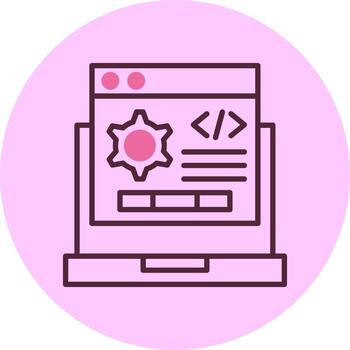 código ajuste línea mezcla circulo icono vector