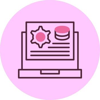 solicitud ajuste línea mezcla circulo icono vector