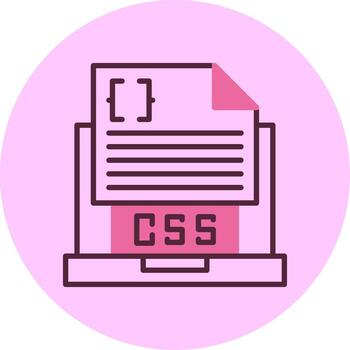 css archivo línea mezcla circulo icono vector