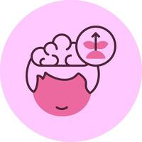 Growth Human Face Line Mix Circle vector