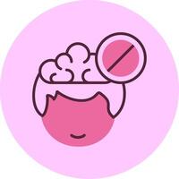 Ban Human Face Line Mix Circle vector