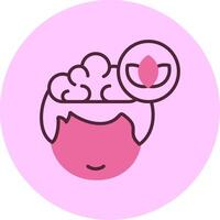 Lotus Human Face Line Mix Circle vector