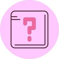 Question mark Line Minimal Mix Circle Icon vector