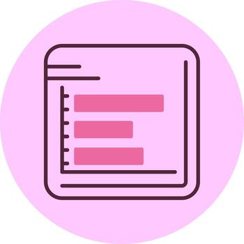 Bar chart Line Minimal Mix Circle Icon vector