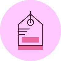 Sale Tag Minimsl Mix Circle Icon vector
