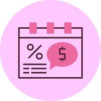Seasonal Sale Minimsl Mix Circle Icon vector