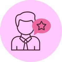 Customer Ratings Minimsl Mix Circle Icon vector
