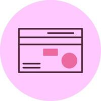 Debit card Minimal Mix Circle Icon vector