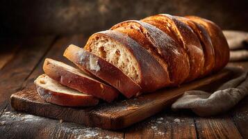 Real life textures of artisan bread in clear detail bread photography photo