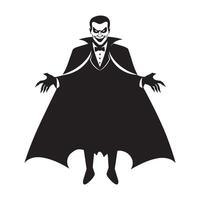 Dracula silhouette illustration vector