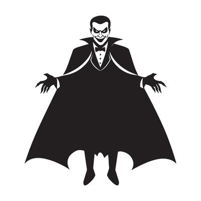 Dracula silhouette illustration