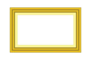 Realistic frame mockup golden black white empty square rectangle border blank poster on wooden wall background photo art presentation exhibition template in elegant interior room vector