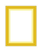 Realistic modern frame mockup golden white empty square rectangle border blank poster on wooden wall background photo art presentation exhibition template in elegant interior room vector
