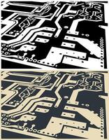 Circuit board close up vector