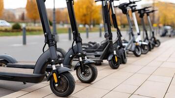 Electric scooters are the future of transportation photo