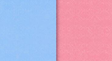 Two different colored wallpaper patterns photo