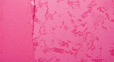 A pink wall with paint splatters on it photo