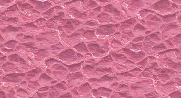 A pink, smooth surface with many small bubbles photo
