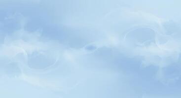A blue sky with clouds and a white bird photo