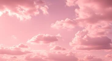 A pink sky with clouds and pink clouds photo