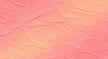 A pink crumpled paper texture with a yellow and orange color photo