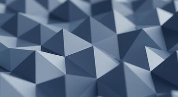 Abstract blue triangles background photo