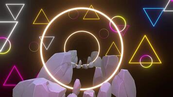 Rock Neon Background video