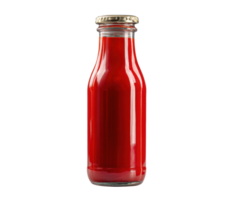 Fresh tomato sauce in a glass bottle for culinary delights png