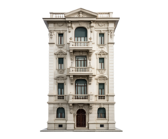 Elegant Victorian building exterior for architectural design png
