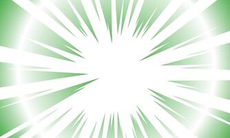 Dynamic Comic Book Radial Burst Background Pattern Texture pop art in Green Silhouette Illustration. vector