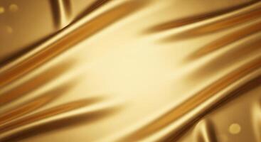 Golden silk background with a shiny fabric photo