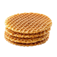 Delicious Dutch stroopwafel stacked on a for a sweet treat display png