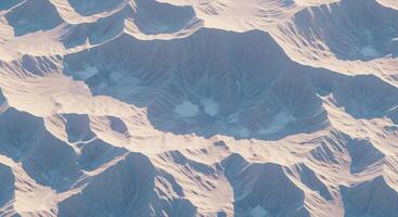 A view of the mountains from space photo